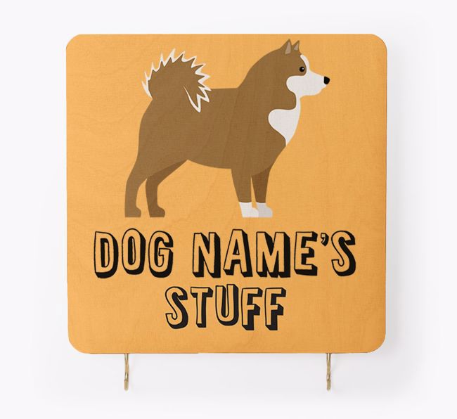 'Dog's Stuff' - Personalised {breedFullName} Lead & Collar Hanger